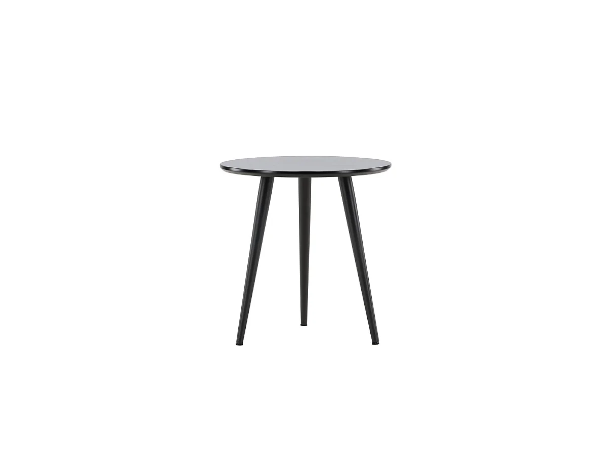 Askim Ecktisch Ø48 cm schwarz.