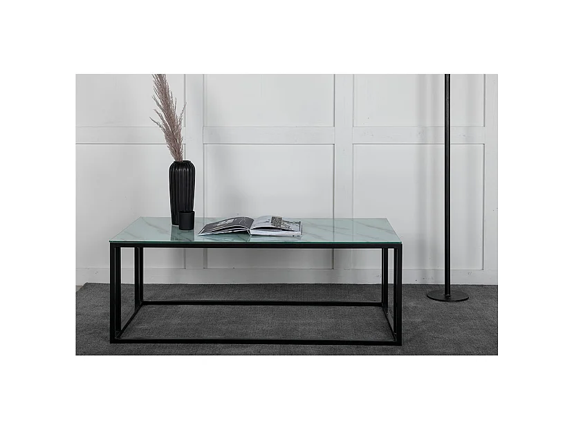 Table Basse Design "Rock" 120cm Blanc