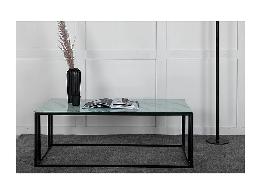 Table Basse Design "Rock" 120cm Blanc