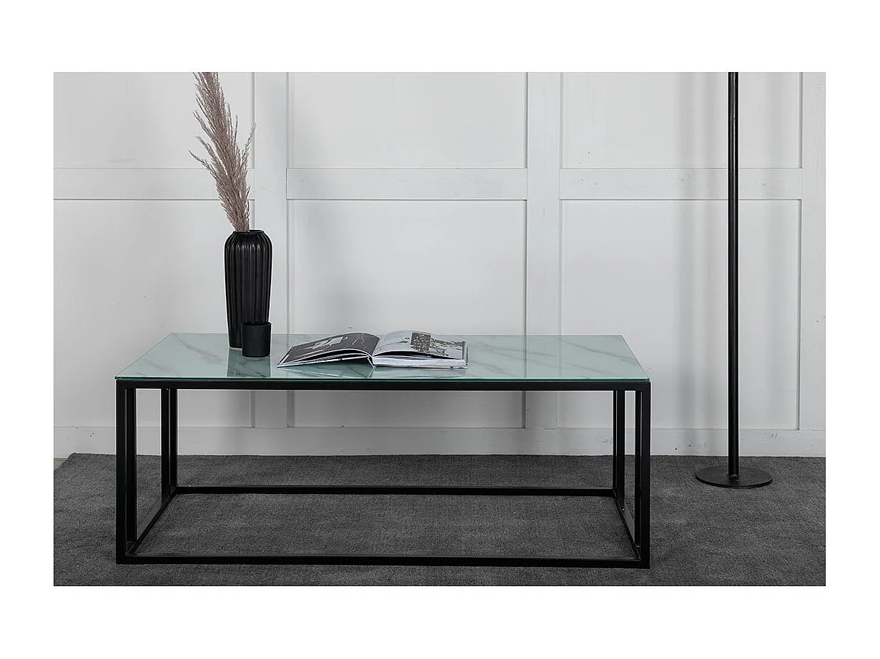 Table Basse Design "Rock" 120cm Blanc