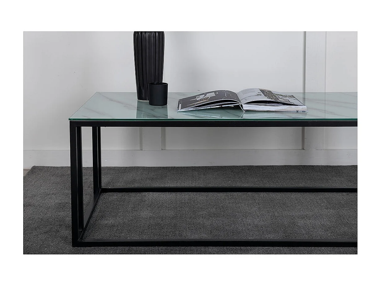 Table Basse Design "Rock" 120cm Blanc