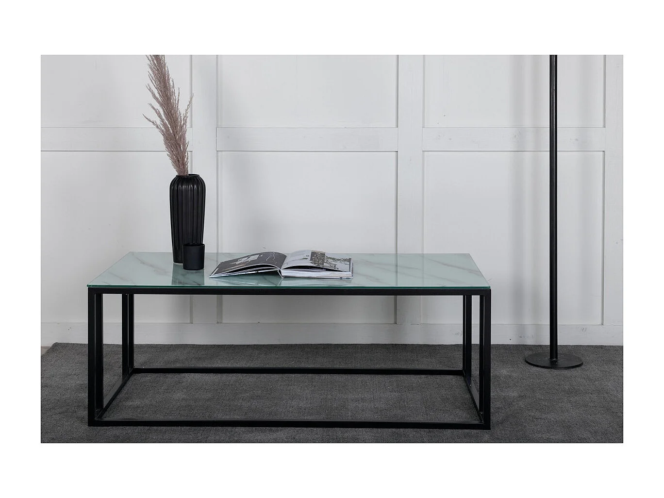 Table Basse Design "Rock" 120cm Blanc