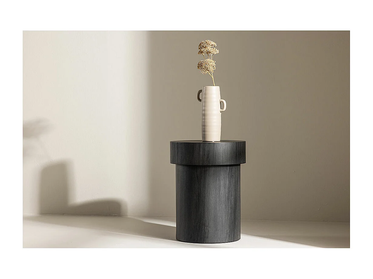 Malung hoektafel Ø35 cm zwart.