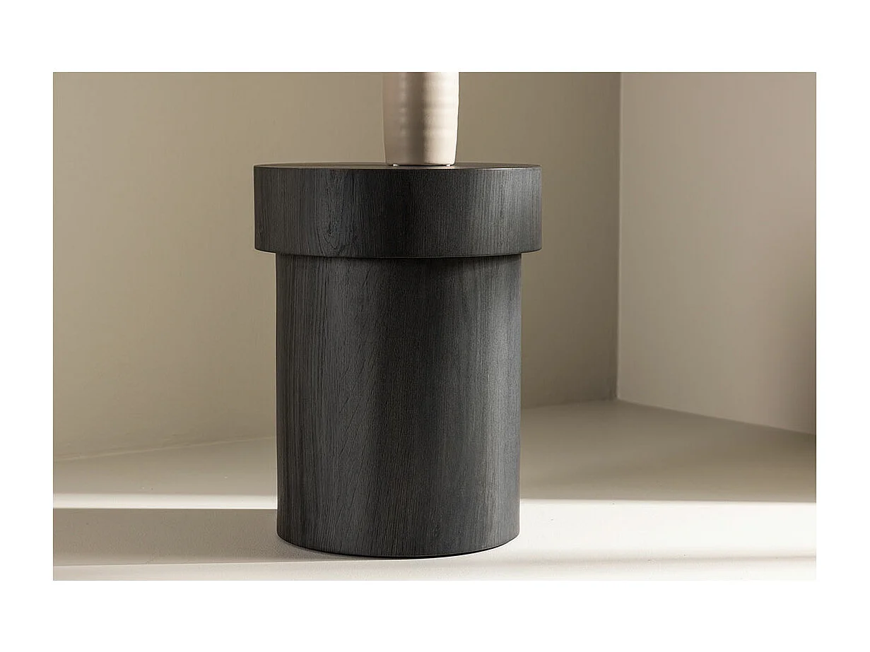 Malung hoektafel Ø35 cm zwart.