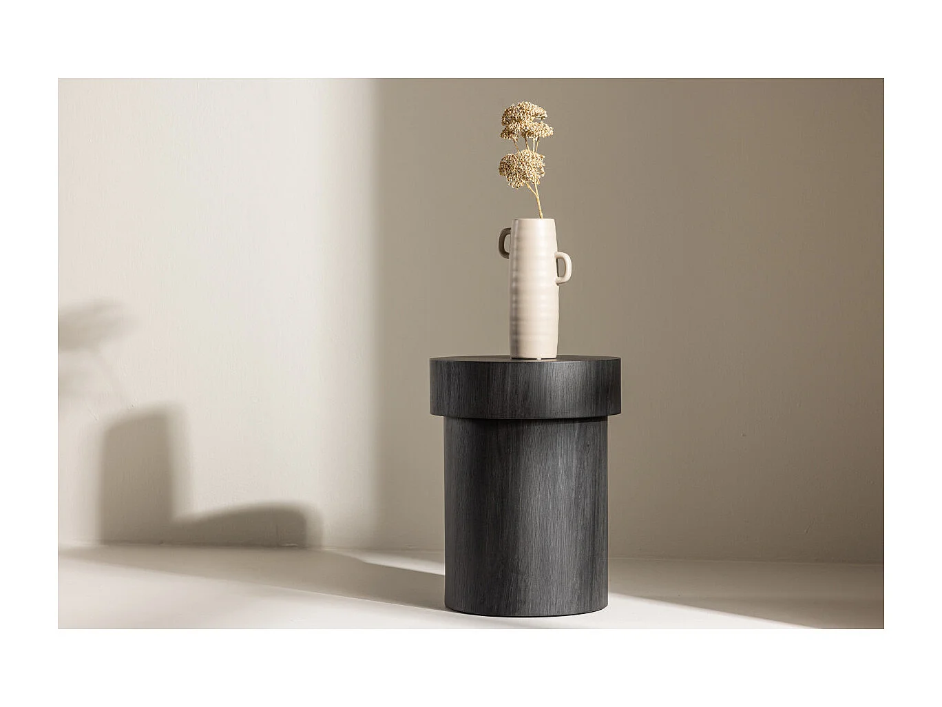 Table d'Appoint Design "Malung" 35cm Noir