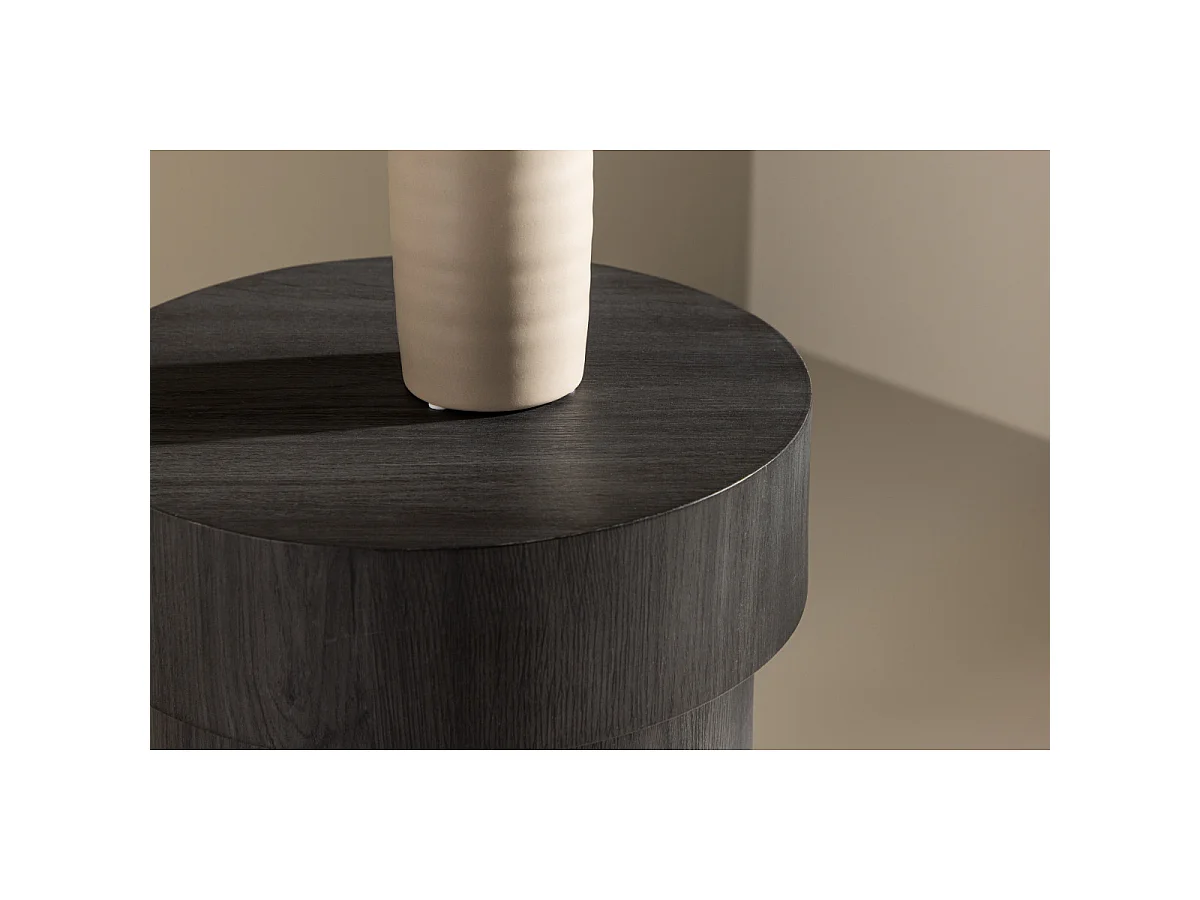 Malung Ecktisch Ø35 cm schwarz.