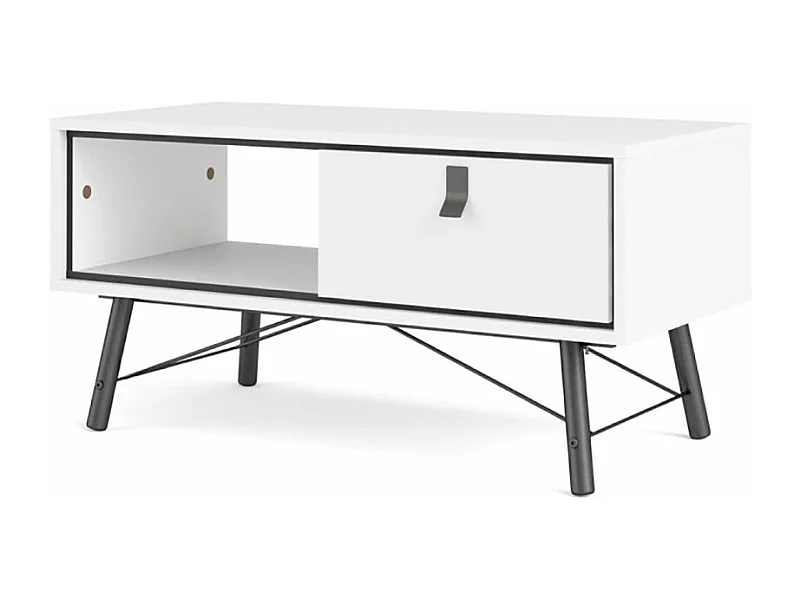 Rye salontafel 1 lade mat wit.