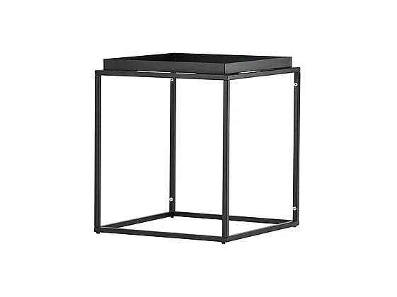 Mesa de rincón Porto negra.