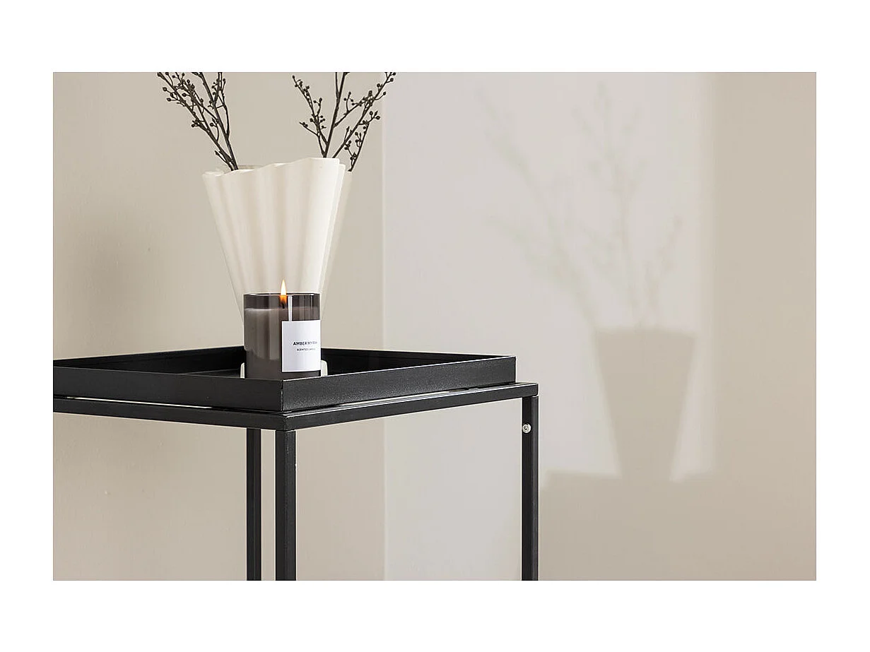 Table d'Appoint en Métal "Porto Alegre" 51cm Noir