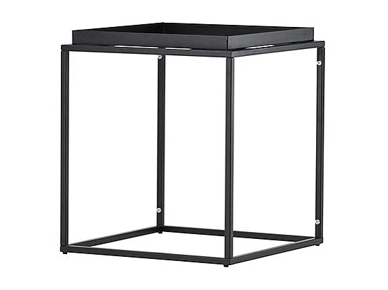 Porto table d'angle noir.