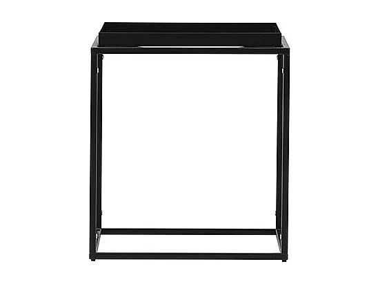 Porto table d'angle noir.