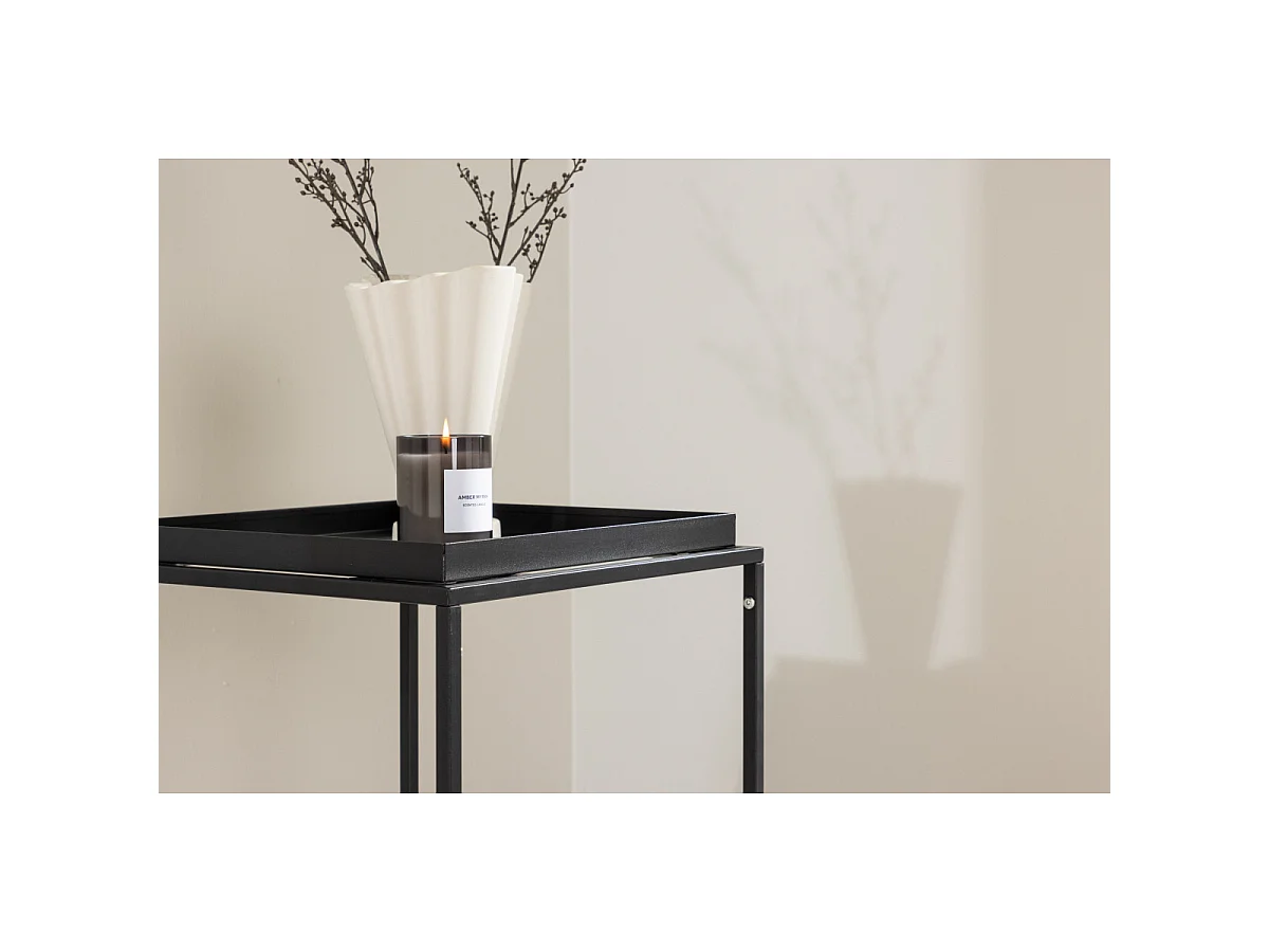 Table d'Appoint en Métal "Porto Alegre" 51cm Noir