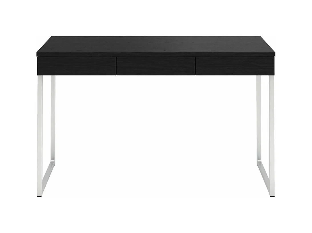 Fula Bureau 3 tiroirs, teinte frêne noir.