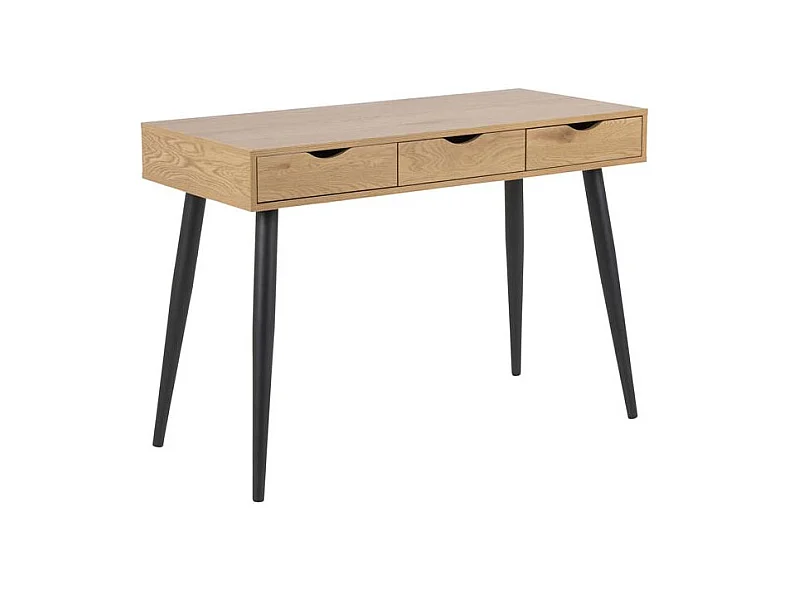Nete Bureau avec 3 tiroirs, imitation chêne sauvage.