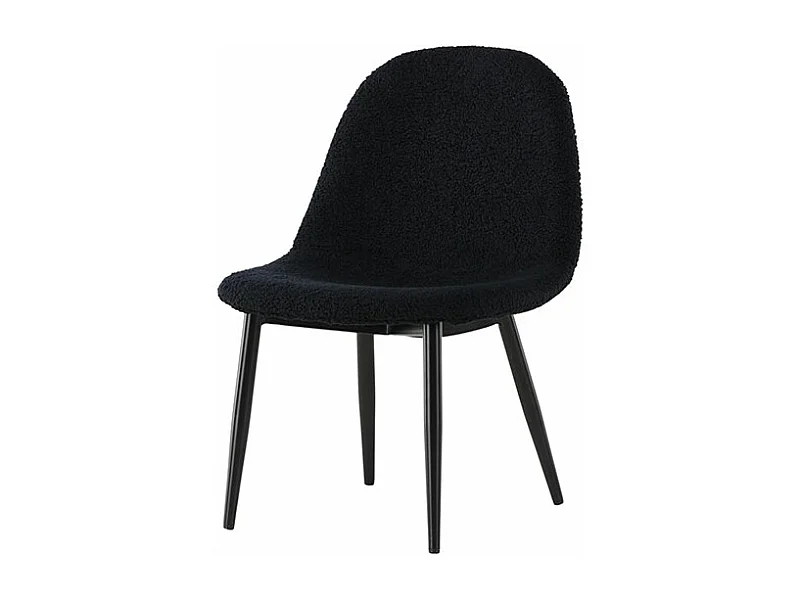 Polar Esszimmerstuhl Teddy für Kinder schwarz.