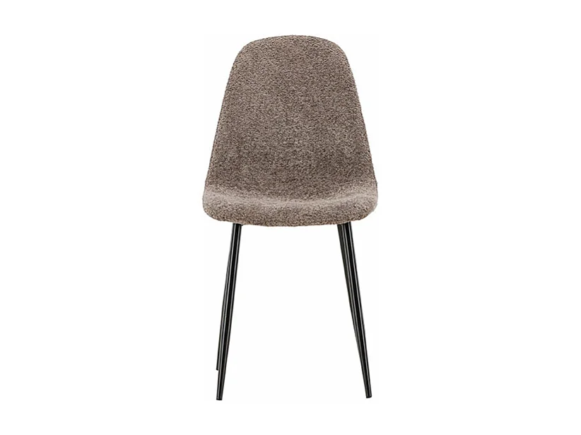 Polar Esszimmerstuhl Bouclé grau.