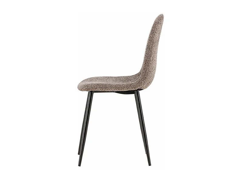 Polar Esszimmerstuhl Bouclé grau.