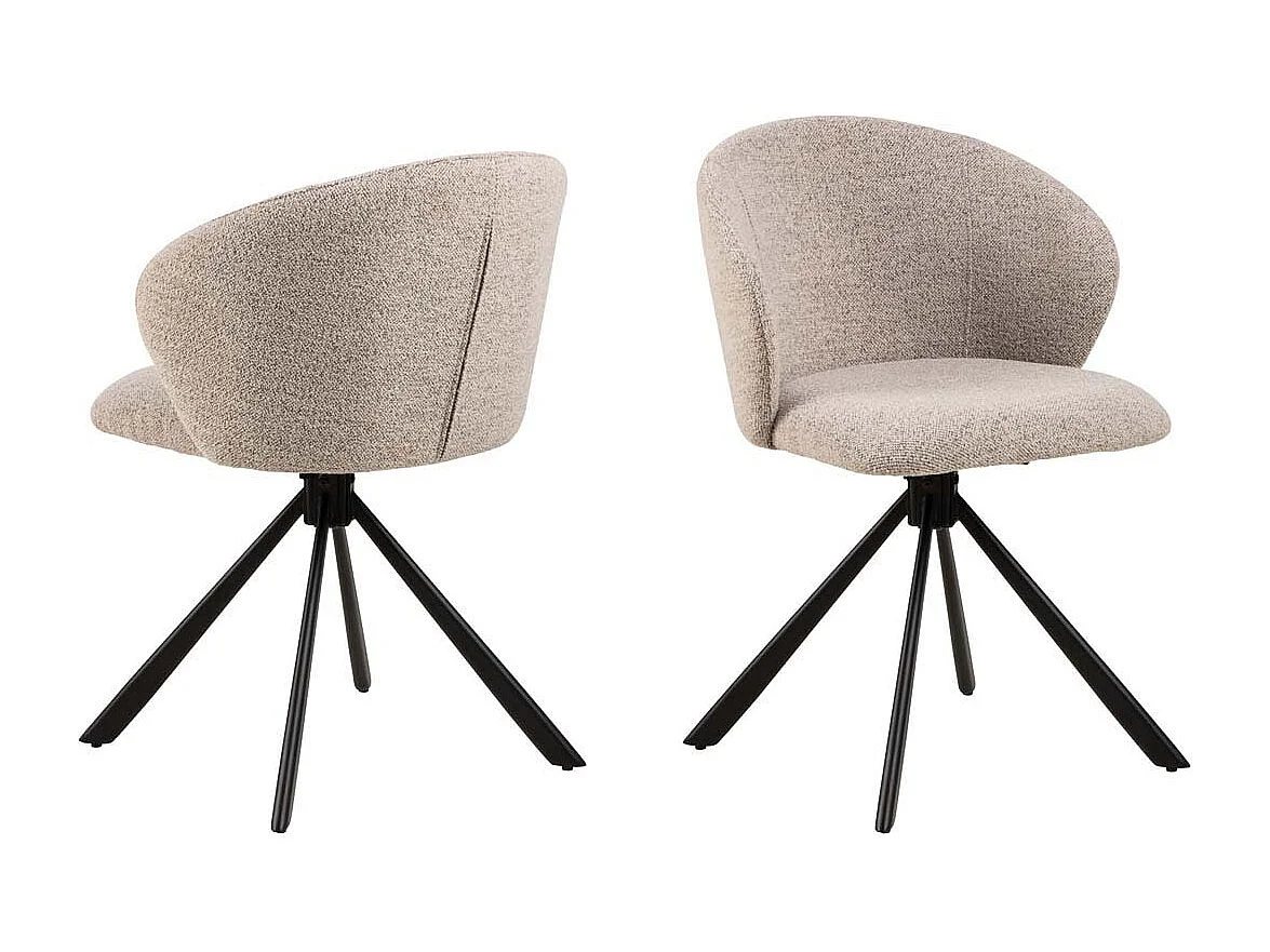 Pippa Esszimmerstuhl beige.