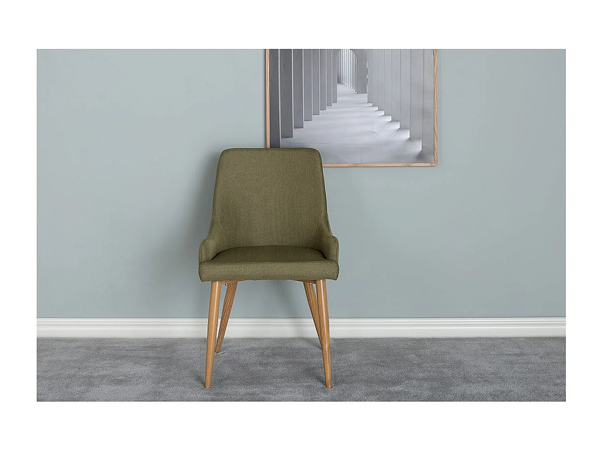 Plaza chaise de salle à manger vert.