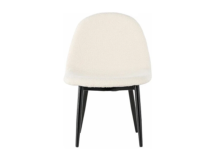 Polar chaise de salle à manger teddy pour enfants blanc.