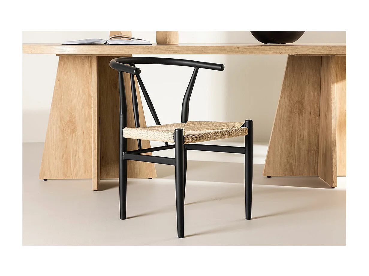 Alfons chaise de salle à manger noir.