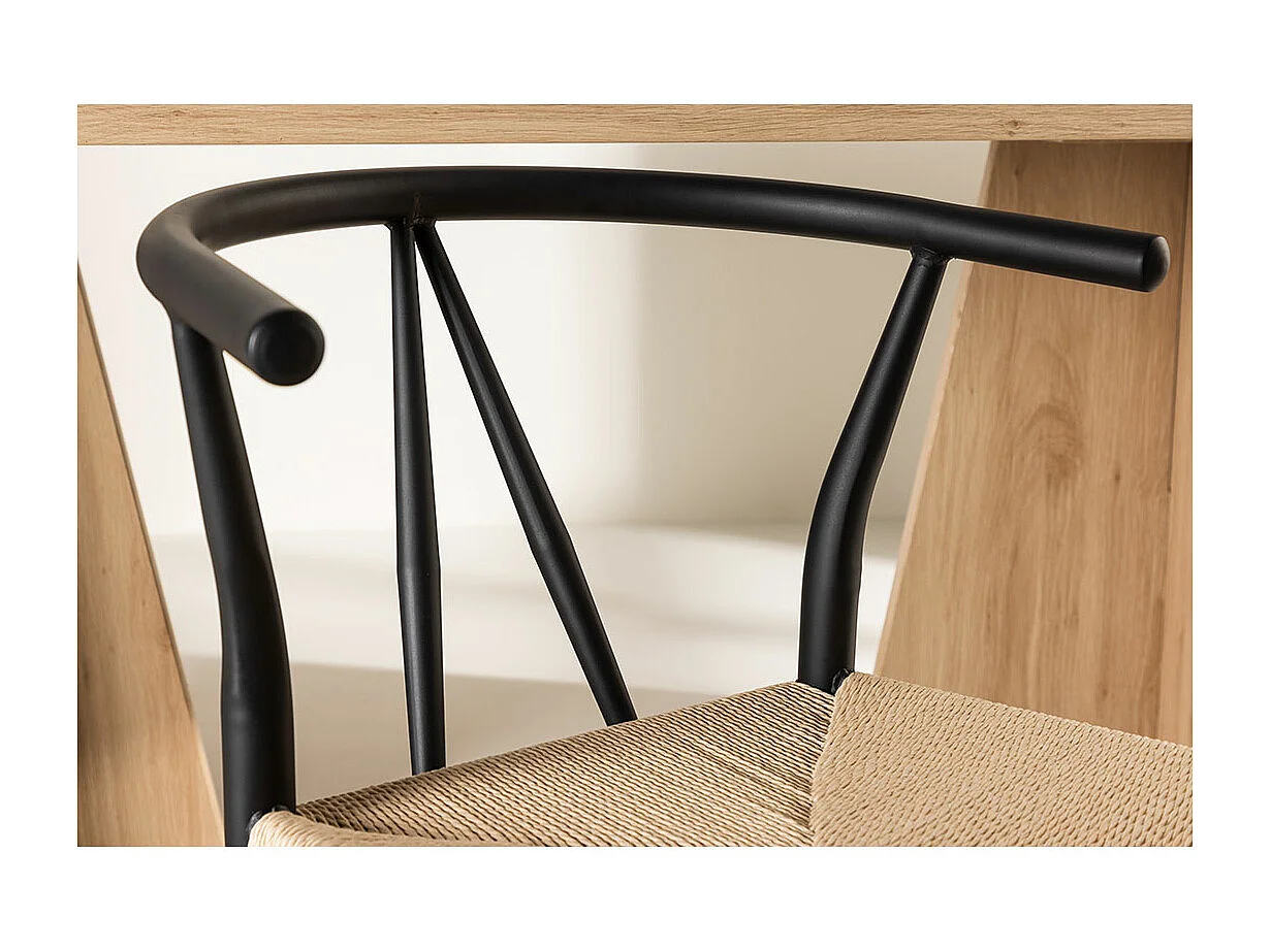 Alfons chaise de salle à manger noir.