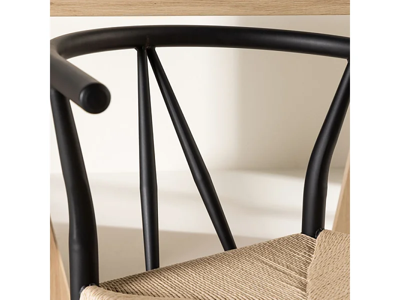 Alfons chaise de salle à manger noir.