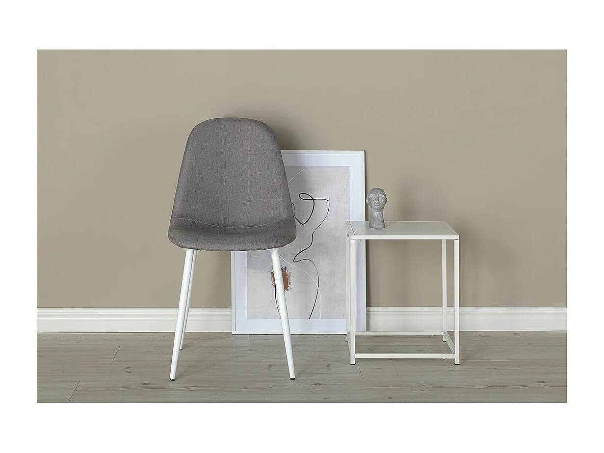 Sedia da pranzo Polar grigia.