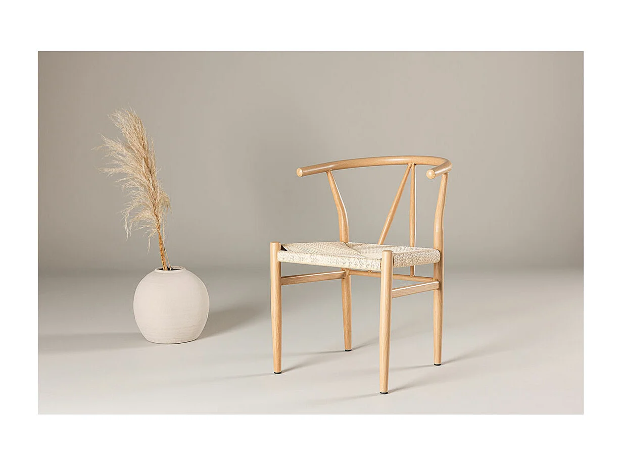 Alfons chaise de salle à manger beige.