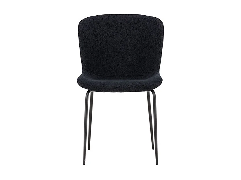 Modesto chaise de salle à manger teddy noir.
