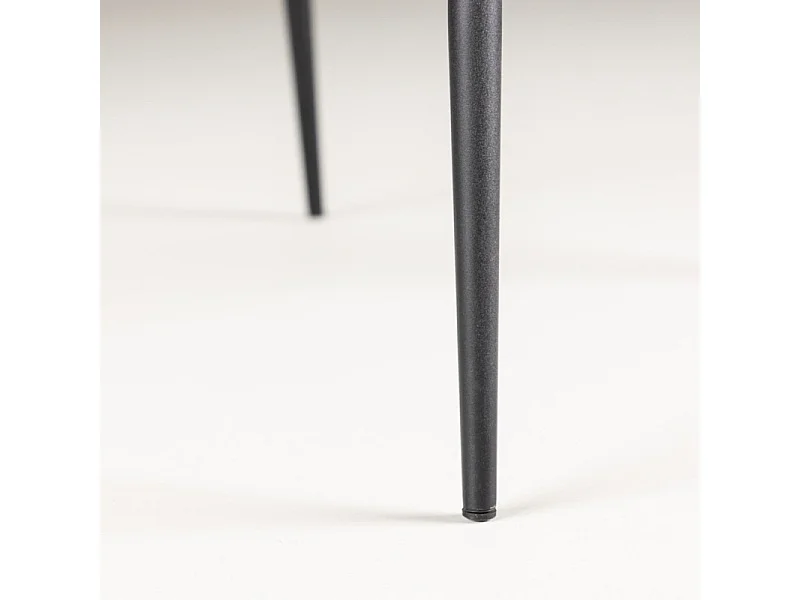 Modesto chaise de salle à manger teddy noir.