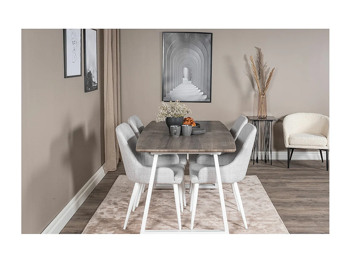 Table à Manger Extensible "Inca" 160-200cm Naturel