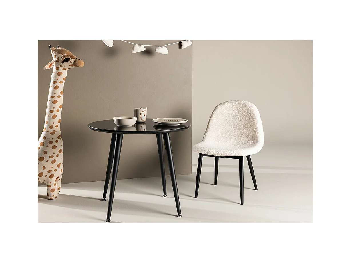 Table Enfant Design "Plaza" 60cm Noir