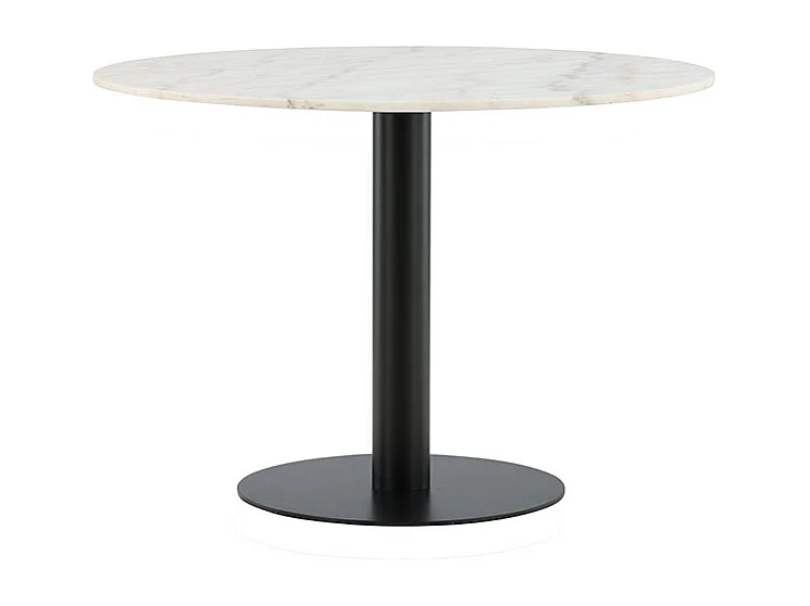Estelle table de salle à manger Ø106 cm blanc.