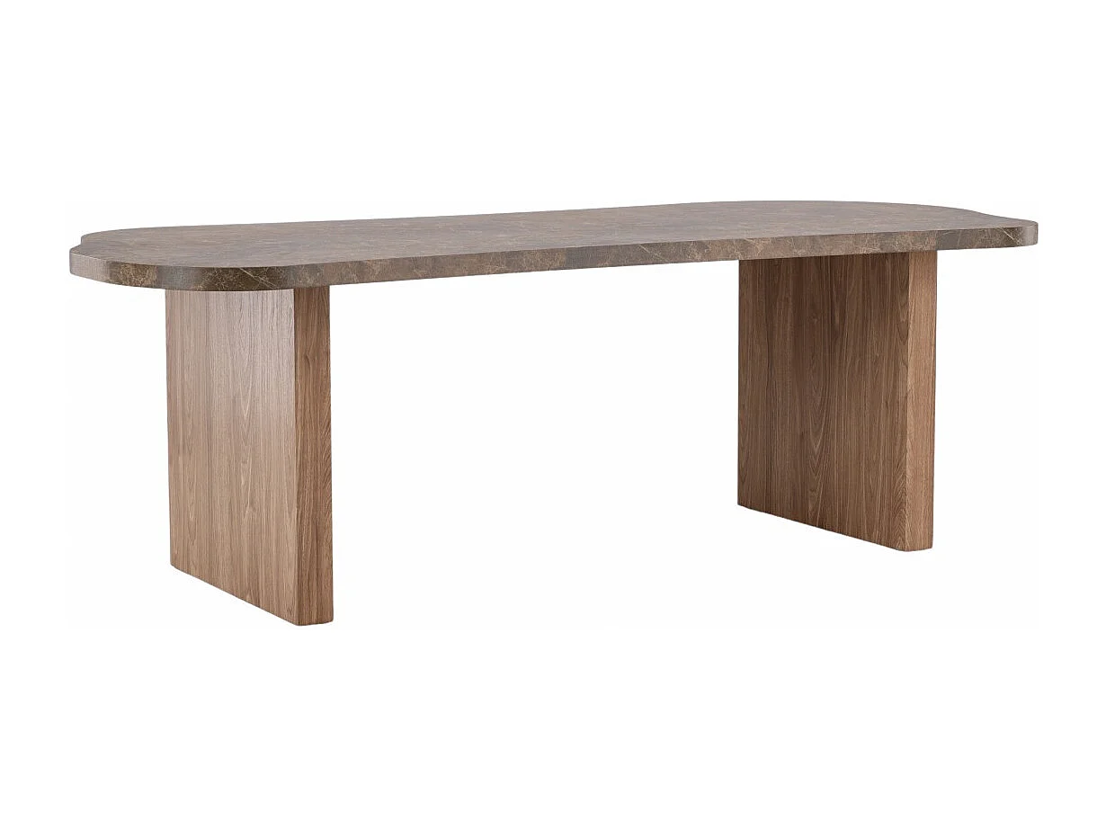 Table à Manger Design "Eleonora" 230cm Marron