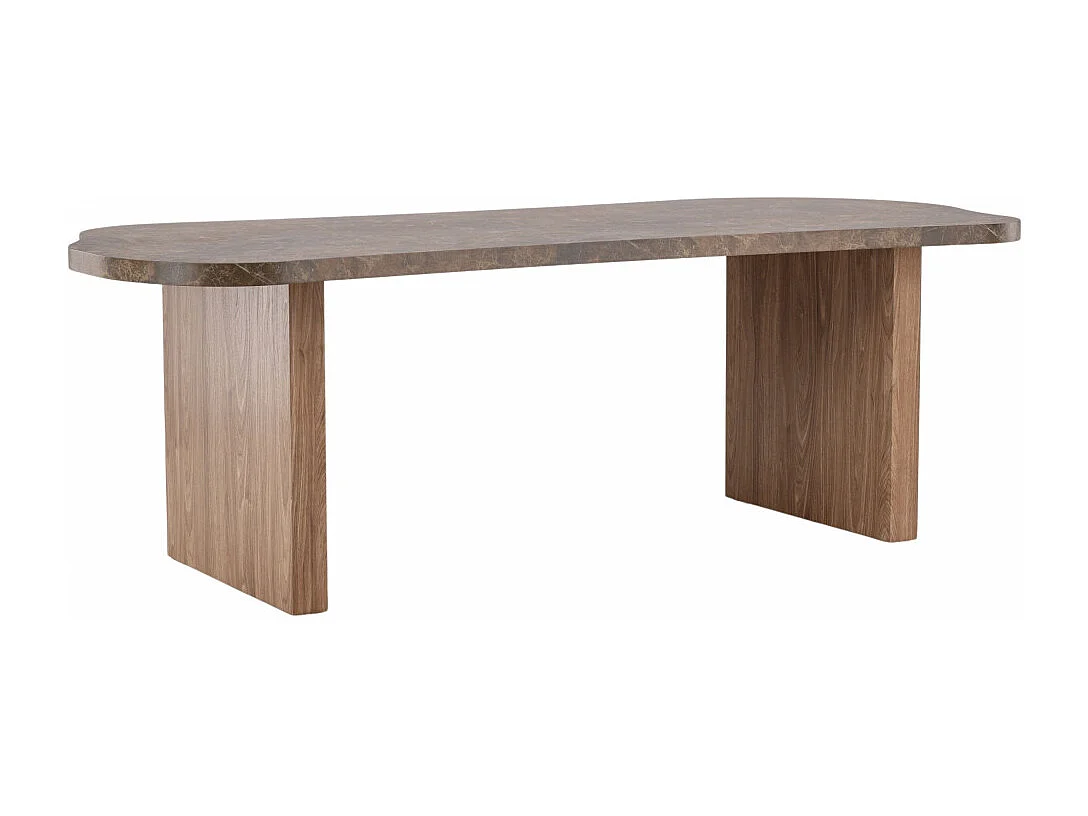 Table à Manger Design "Eleonora" 230cm Marron