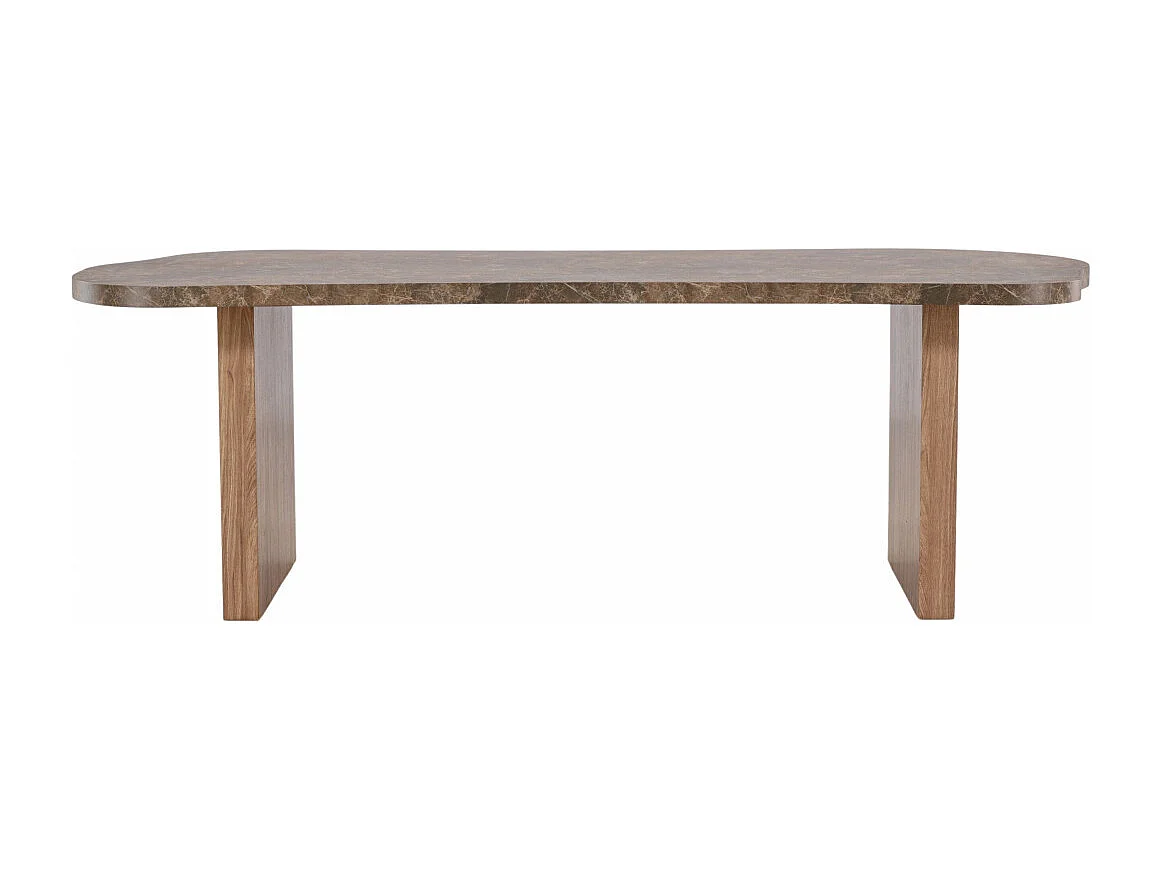 Table à Manger Design "Eleonora" 230cm Marron