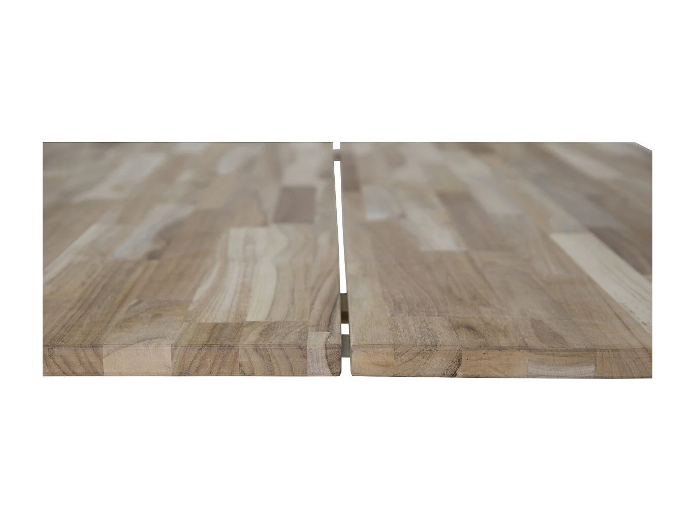 Table à Manger Design "Cirebon" 200cm Naturel & Blanc