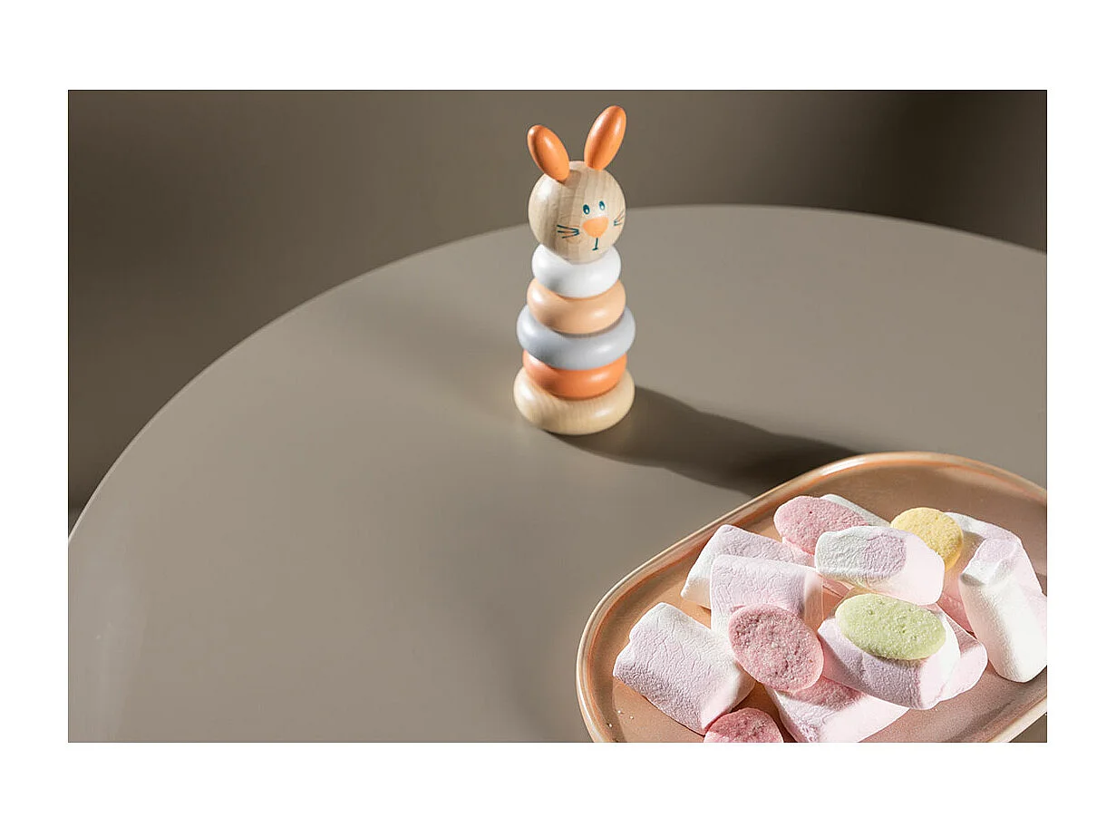 Plaza eetkamertafel voor kinderen Ø60 cm beige.