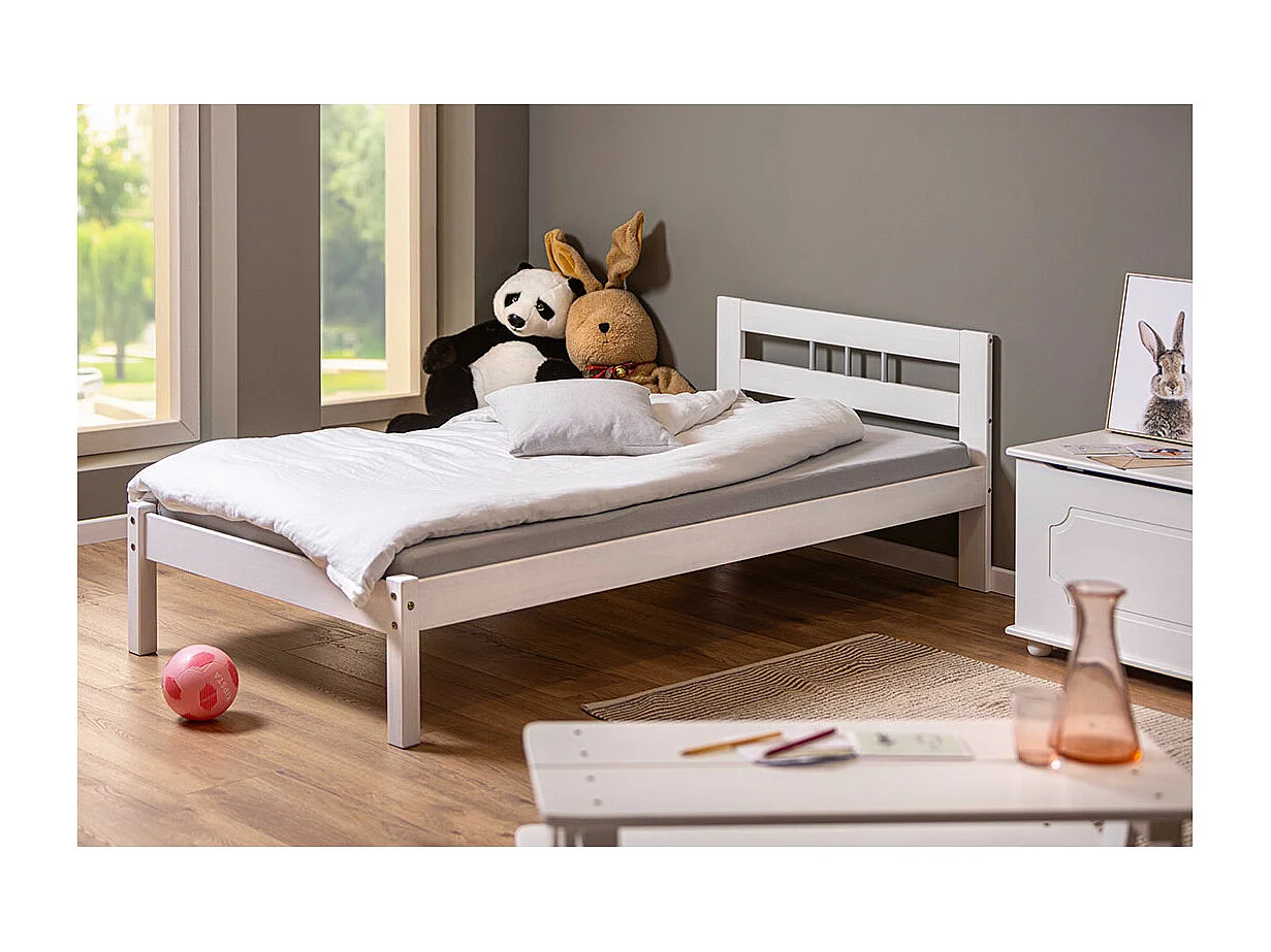 Fank Lit 90x200 cm,blanc.