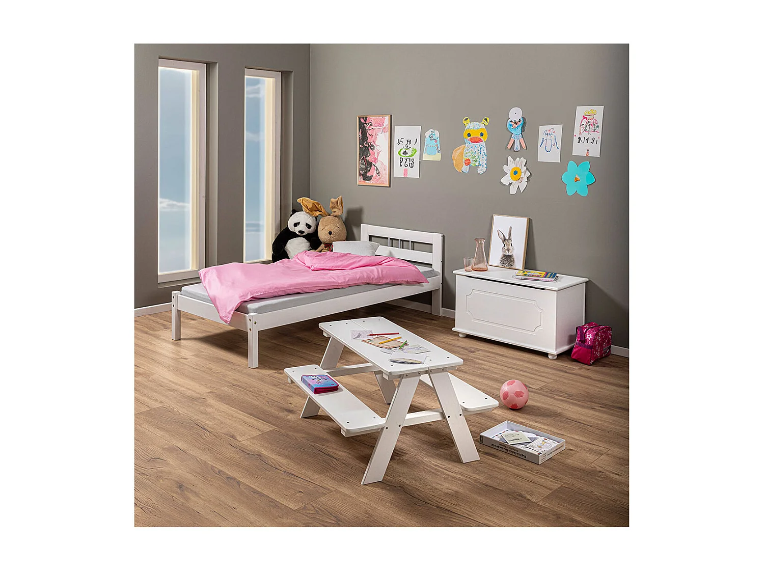 Fank Bett 90x200 cm,weiss.