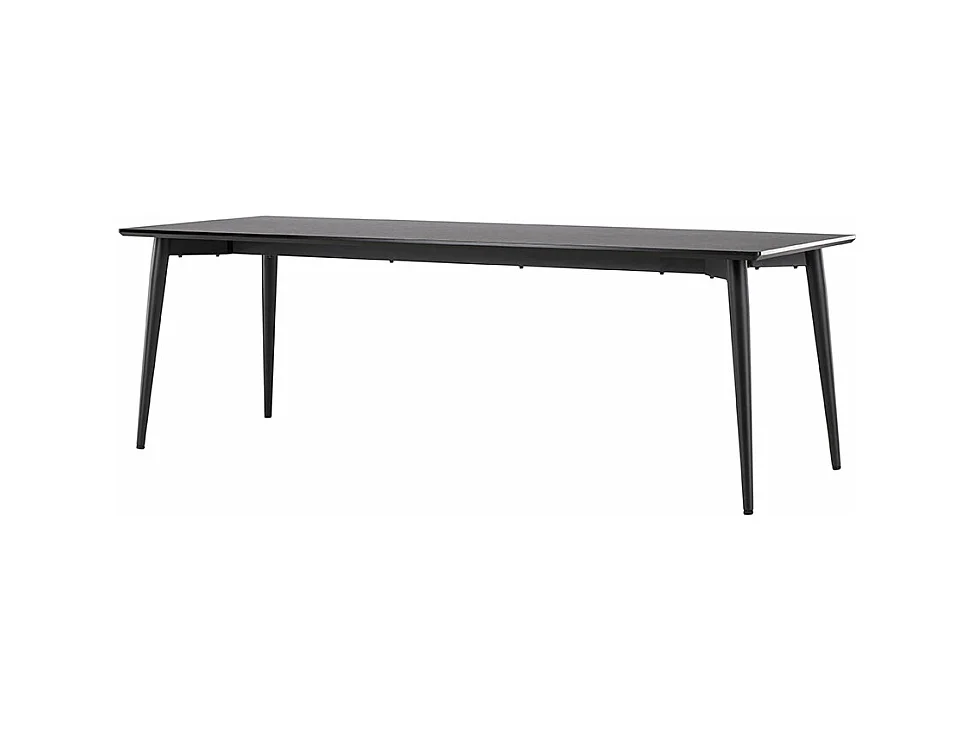 Ellis eetkamertafel 85x230 cm zwart.