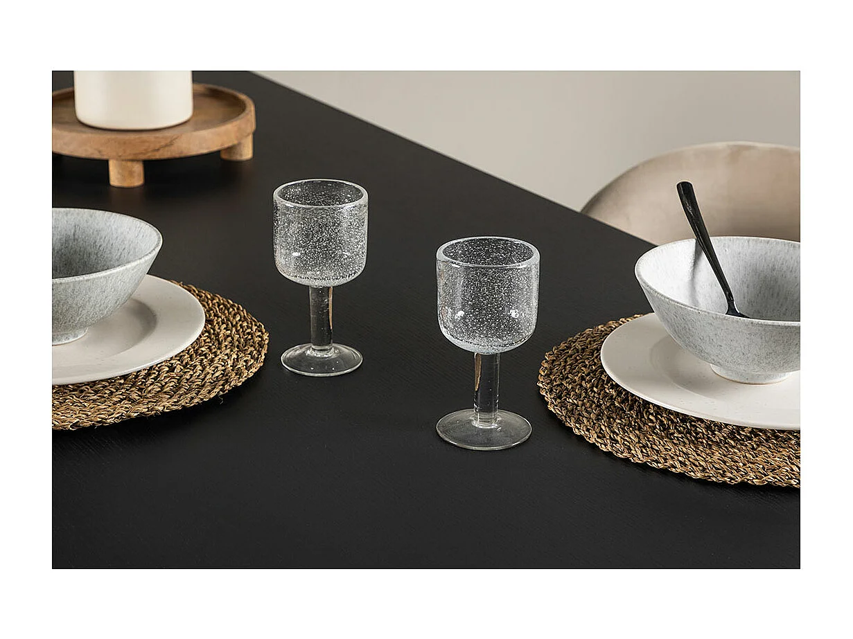 Table à Manger Design "Ellis" 230cm Noir