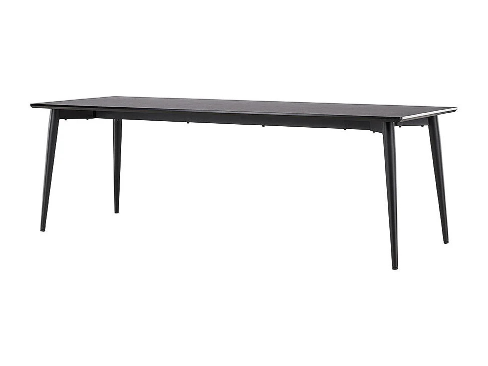 Ellis table de salle à manger 85x230 cm noir.