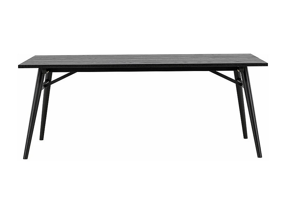 Sleek Esstisch 95x195 cm schwarz.