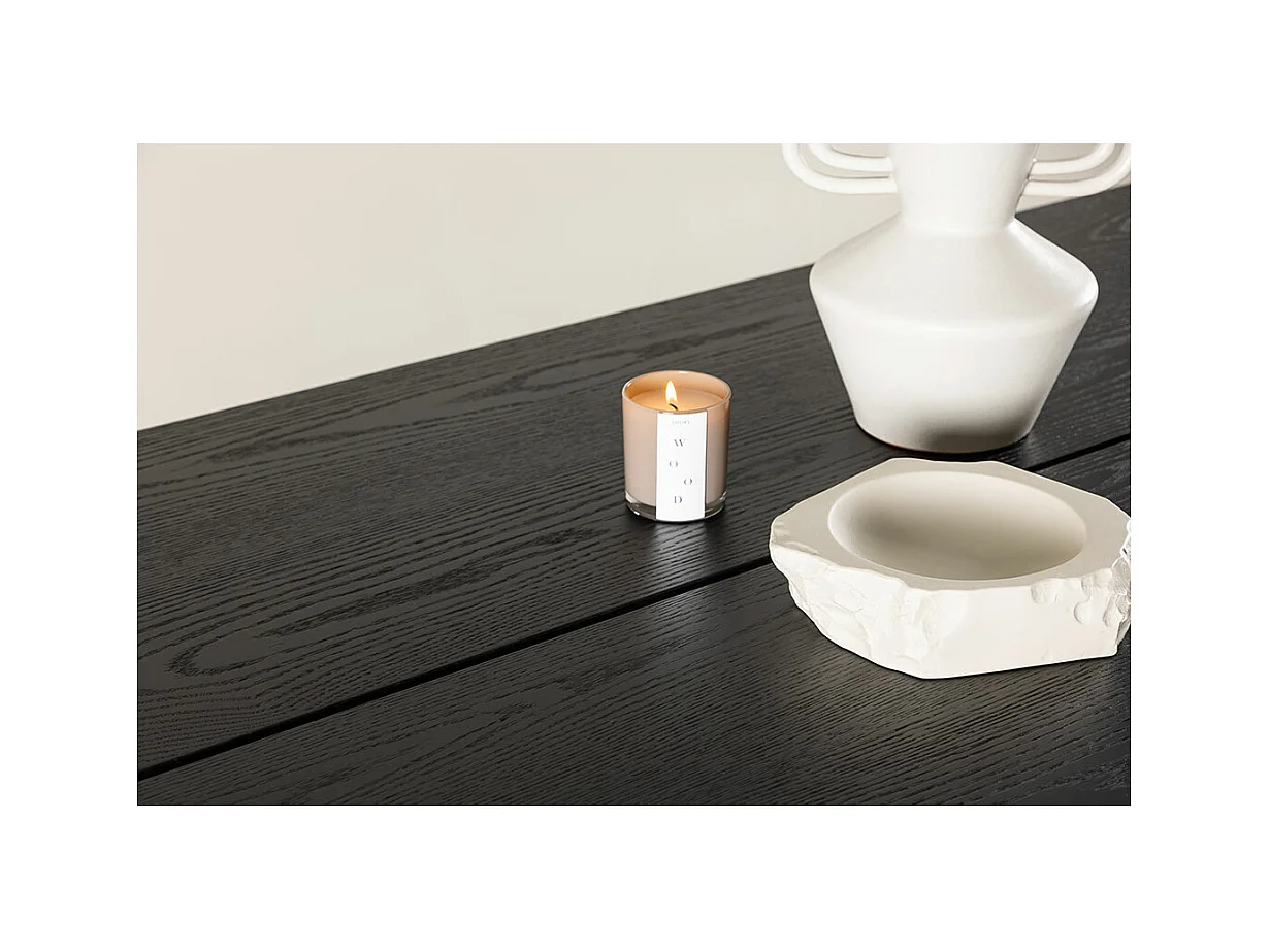 Sleek Esstisch 95x195 cm schwarz.