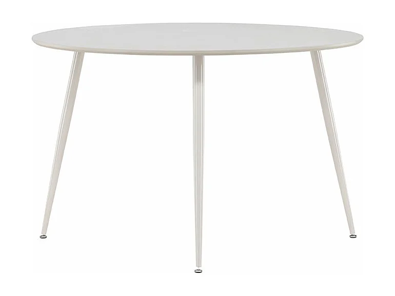 Table à Manger Ronde "Plaza" 120cm Beige