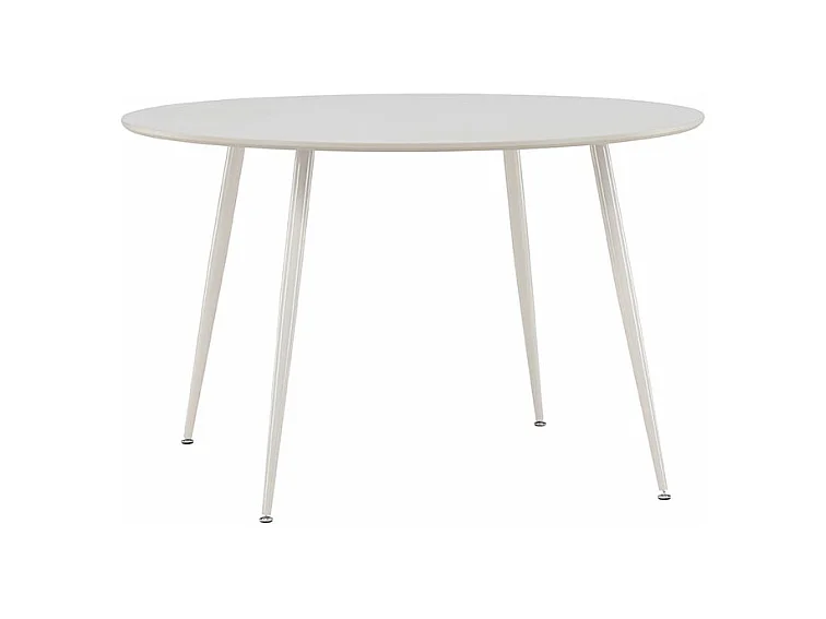 Plaza table de salle à manger Ø120 cm beige.