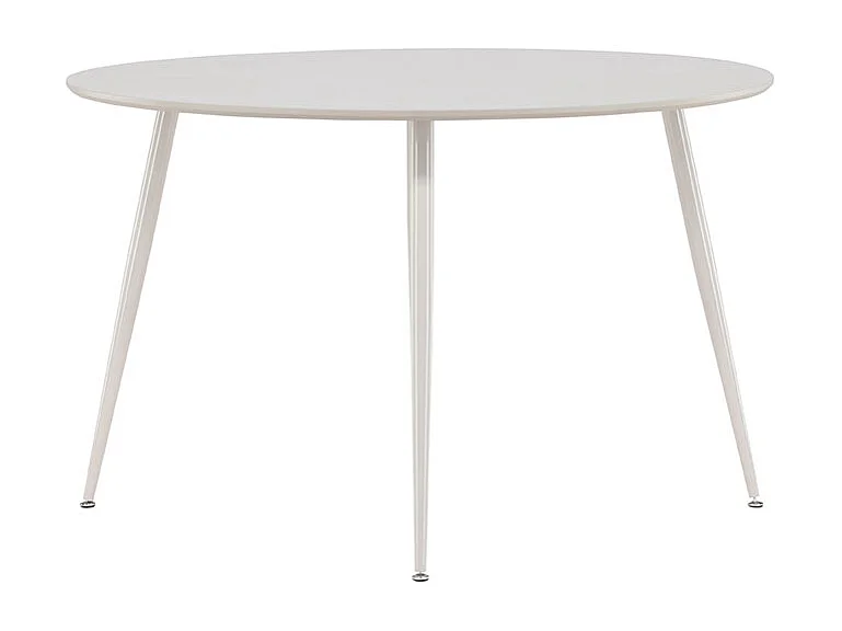 Table à Manger Ronde "Plaza" 120cm Beige