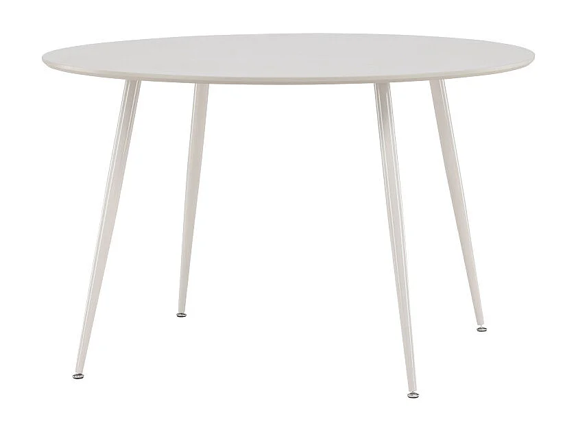 Table à Manger Ronde "Plaza" 120cm Beige